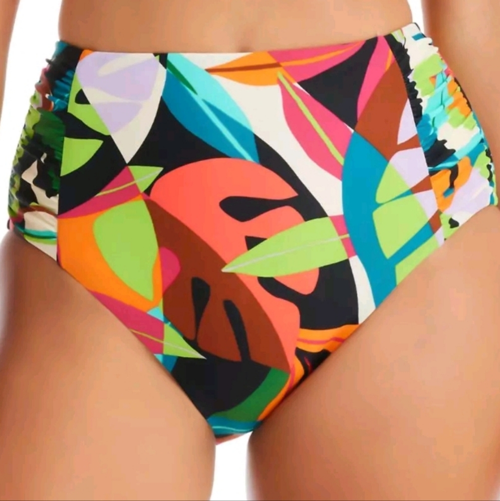 Bar III Womens High-Waist Printed Swim Bottom Separates Small or Large NWT